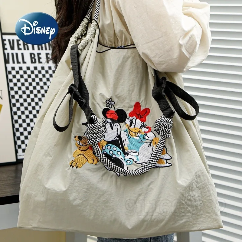 Disney Nieuwe Dames Schoudertas Schuine Tas Grote Capaciteit Luxe Merk Mode Dameshandtas Geborduurde Opbergtas Hoge Kwaliteit