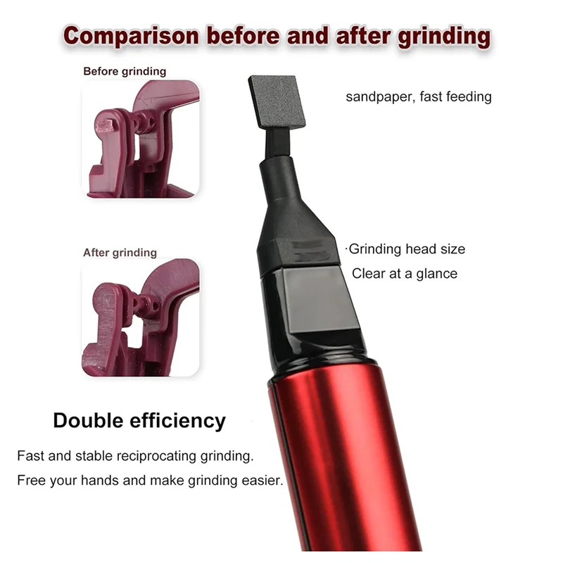 

High Quality-Reciprocating Electric Sander, 3-Speed Adjustable Detail Sanding Pen, 8 Sanding Heads And Self-Adhesive Sandpaper,R