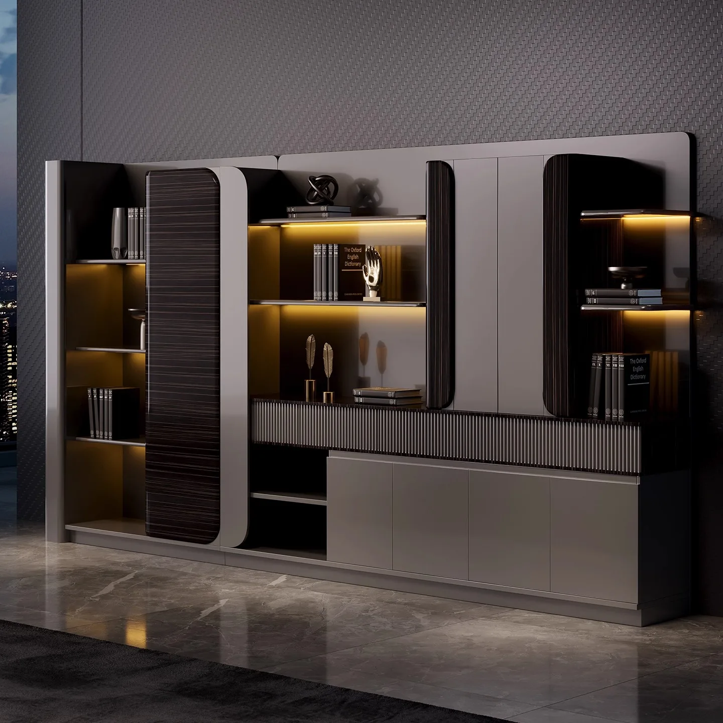 Stylish Modern Design Modular Foldable Metal File Cabinet Key Lock Office Equipment Home School Hospital Storage Furniture