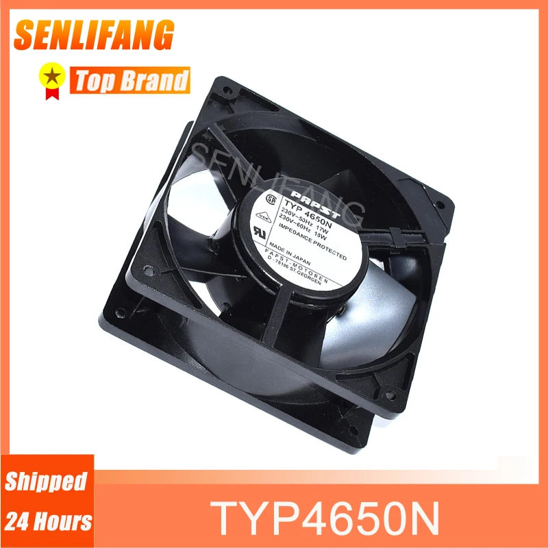 

New 12038 Fan TYP4650N For PAPST 230V 17W/18W 120*120*38MM Square Cooler High Temperature Cooling