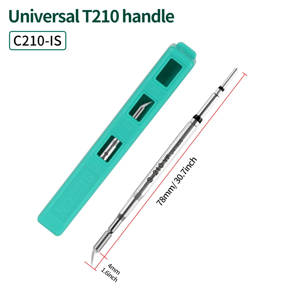 SUGON C210 Series Soldering Iron Tips S210 Heating Core Compatible Original JBC soldering station T210 Handle