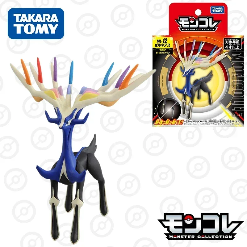 Takara Tomy Tomica Pokemon Monster Collection ML-12 Xerneas (Character Toy) Resin Anime Figure Toys for Boys