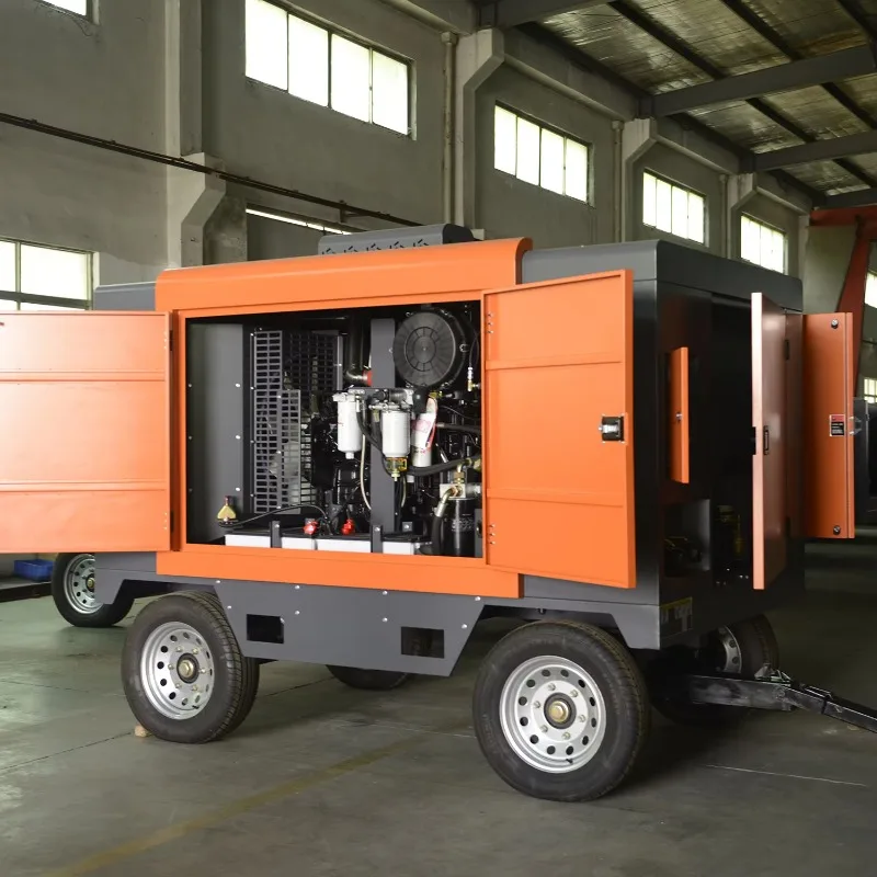 YG Customized 18 M³/min 18bar Mobile Towable Type Diesel Screw Air Compressor Machines For Drilling