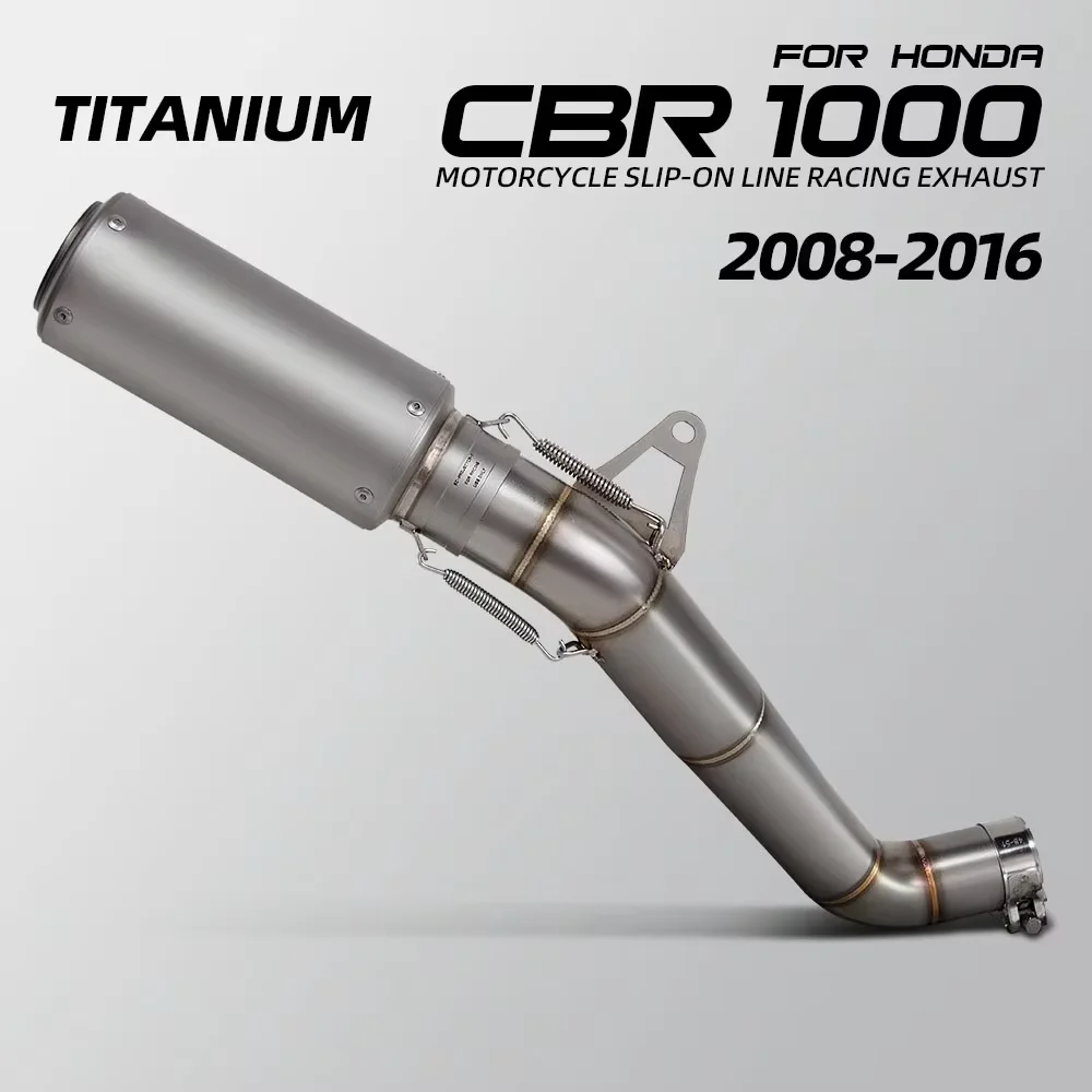 

Motorcycle Slip on Line Exhaust For Honda CBR1000RR CBR1000 RR 2008-2016 years Sport Racing Adapter Middle Pipe Connect Muffler