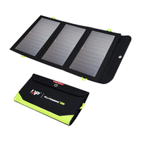 ALLPOWERS Flexible Foldable Solar Panel 5V 18V High Efficience Solar Battery Charger 21W Solar Phone Charger for Travel Iphone