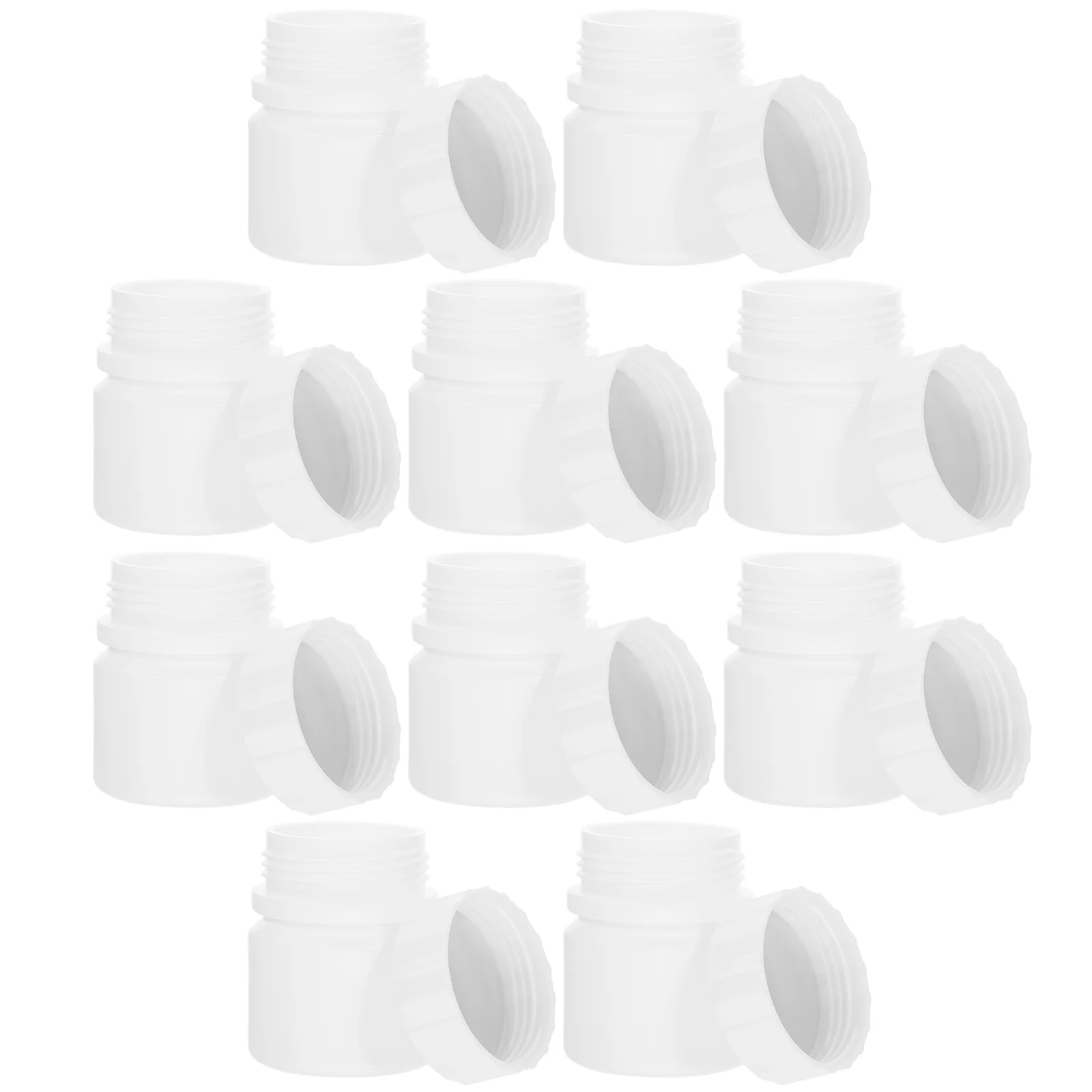 12 stuks 30 ml kleine medicijnfles mini met deksel afdichting opslag organisator hdpe container reizen