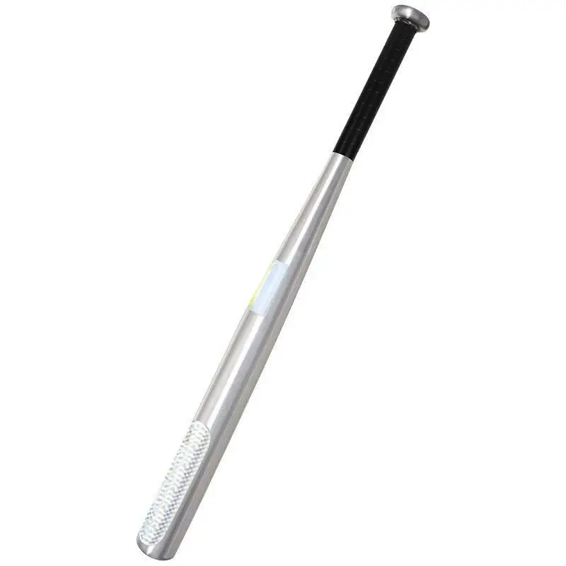 Aluminum Alloy Baseball Softball Bat Silver Black Non-Slip Grip Lightweight For Outdoor Sports Training Practice