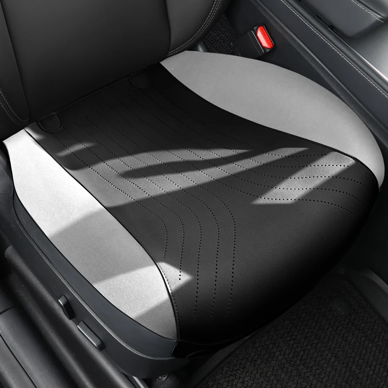 

1-Pcs Premium Leather Car Seat Cushion For Tesla Model 3 Waterproof Padded Seat Covers for Cars Breathable Automotive parts