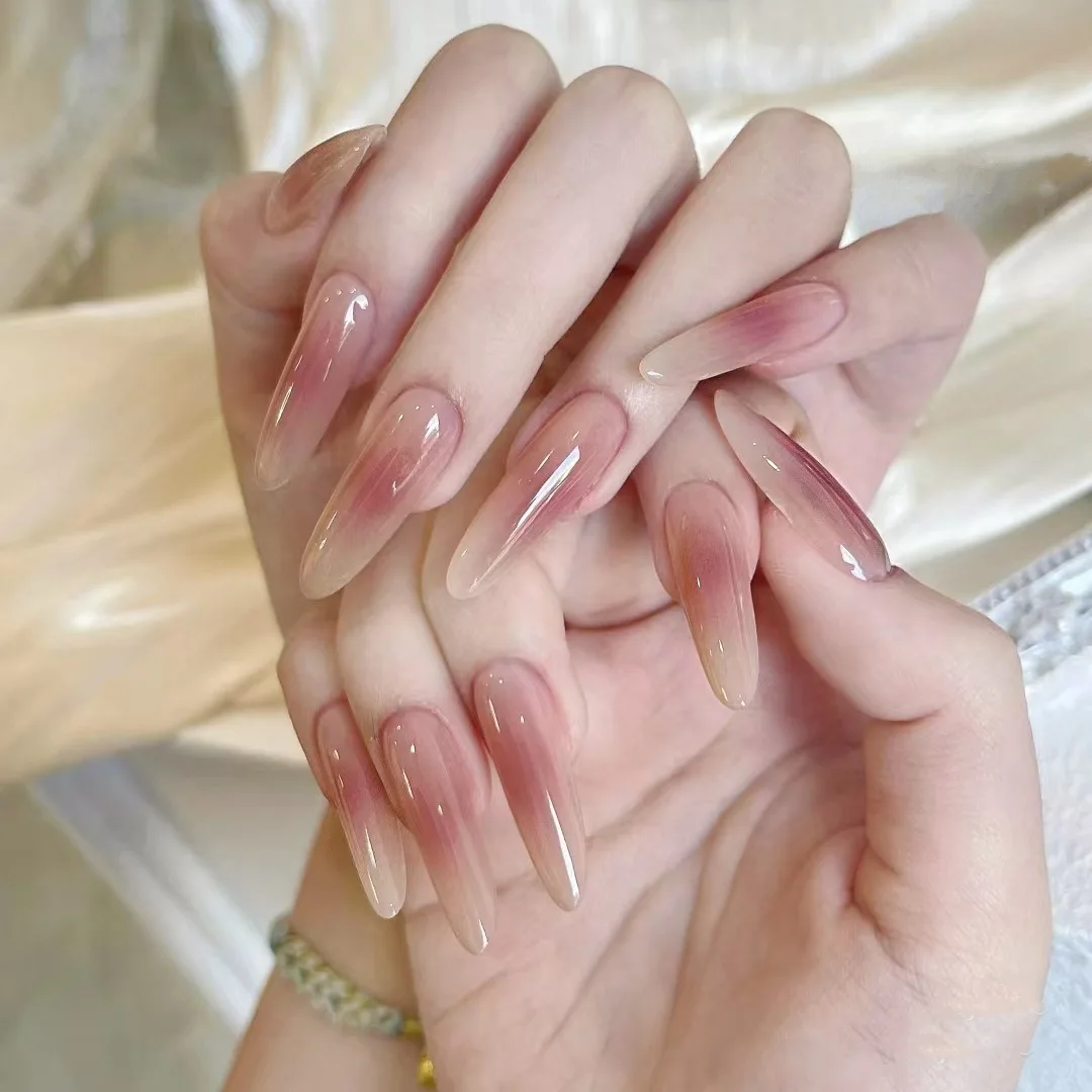 

24 шт., накладные ногти в Корейском стиле