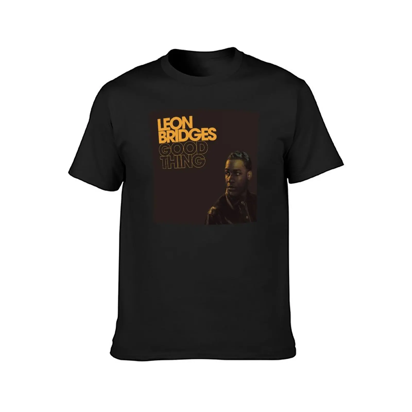 Leon Bridges Music Tour t-shirt per un ragazzo customs vintage clothes t-shirt da uomo