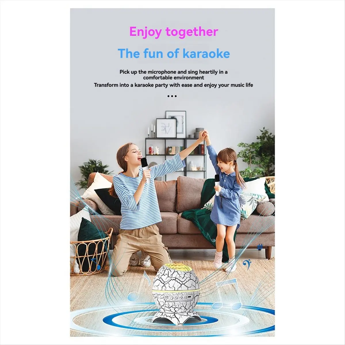 Karaoke Bluetooth Speaker Projection Lamp ABS+PC Karaoke projector lamp