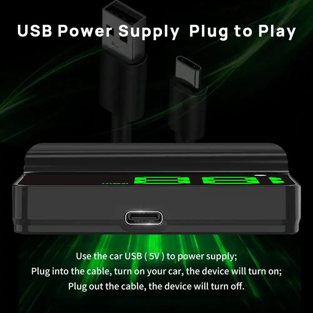 شاشة عرض HUD مثبتة على السيارة تعمل بمنفذ USB، شاشة عرض سرعة GPS KMH/MPH، تجربة ذات خط كبير جدًا عالي الدقة