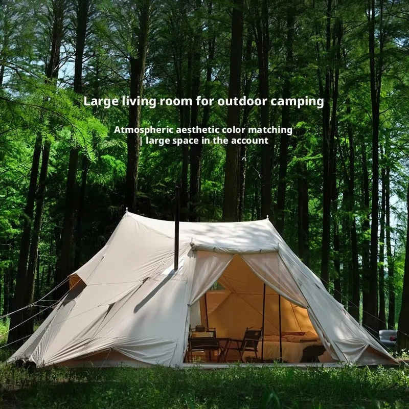 One Bedroom Shelter Tent Large Outdoor Camping Base Camp Four-season Wind-resistant Rainproof Sun Protection