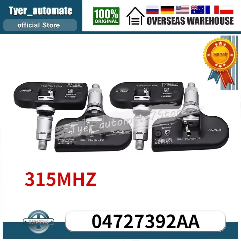 

TPMS Tire Pressure Sensor 315MHz 04727392AA 04727392AE For 2004-2005 CHRYSLER PACIFICA TOWN&COUNTRY DODGE CARAVAN GRAND CARAVAN