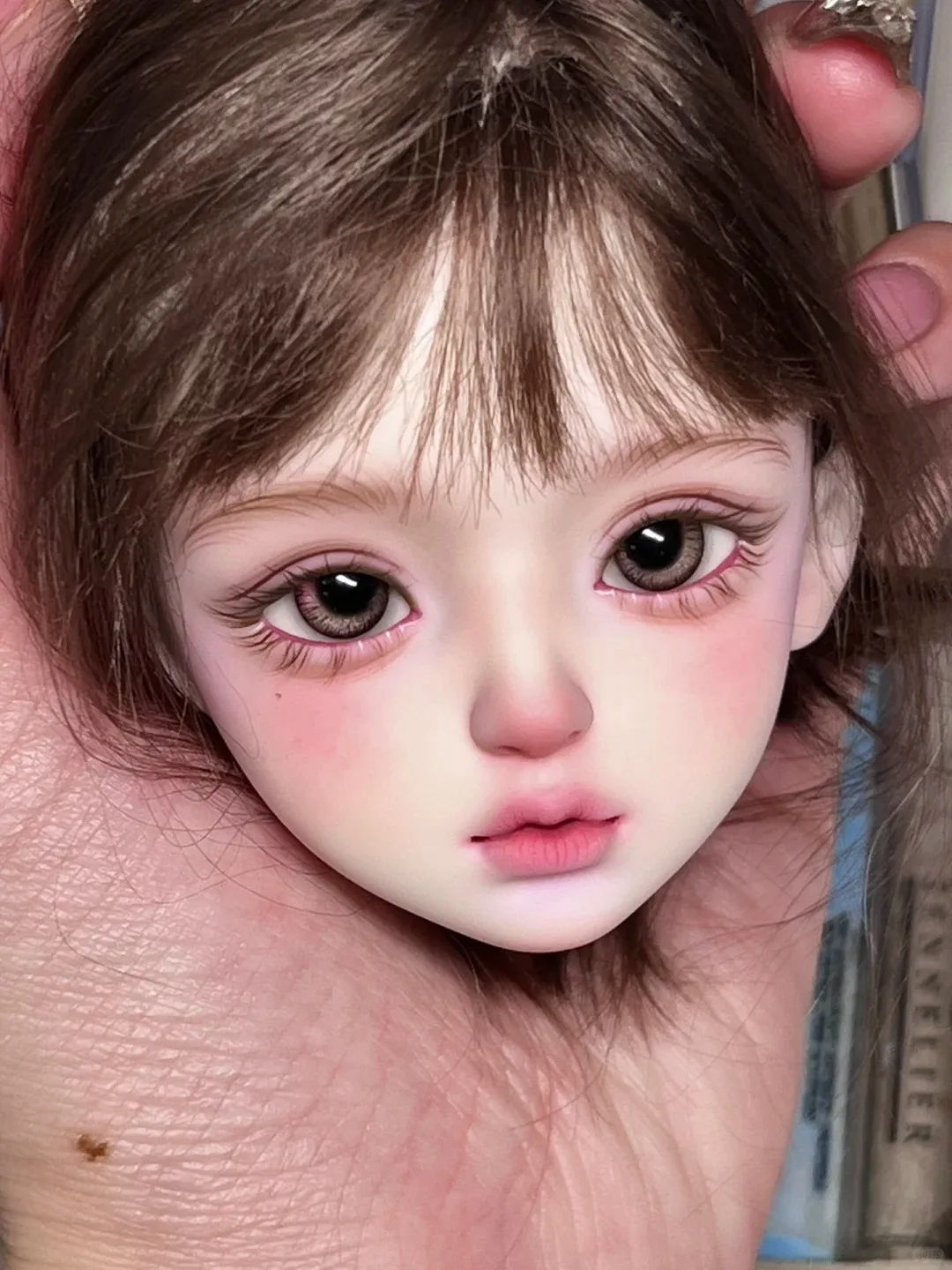 

SD BJD кукла 1/4 голова лилан красивая девушка макияж высокое качество игрушка из смолы подарок просто голова