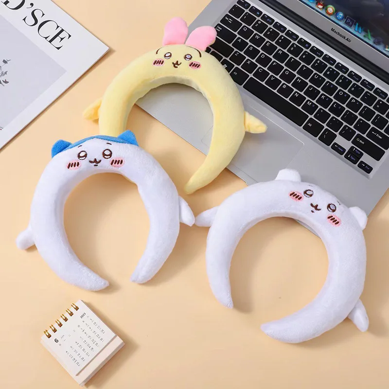 Chikawa dos desenhos animados de pelúcia faixas de cabelo rosto lavagem hairbands novo bonito headbands kawaii dos desenhos animados maquiagem presentes de cabelo