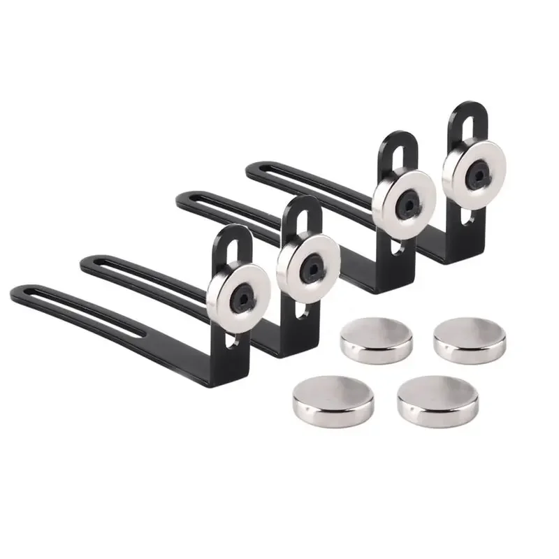 

4pcs RC Car Shell Body Mount Metal L-Bracket with Magnet For 1/10 RC Crawler Car Axial SCX10 90046 90047 D90 Fixed Bracket Part