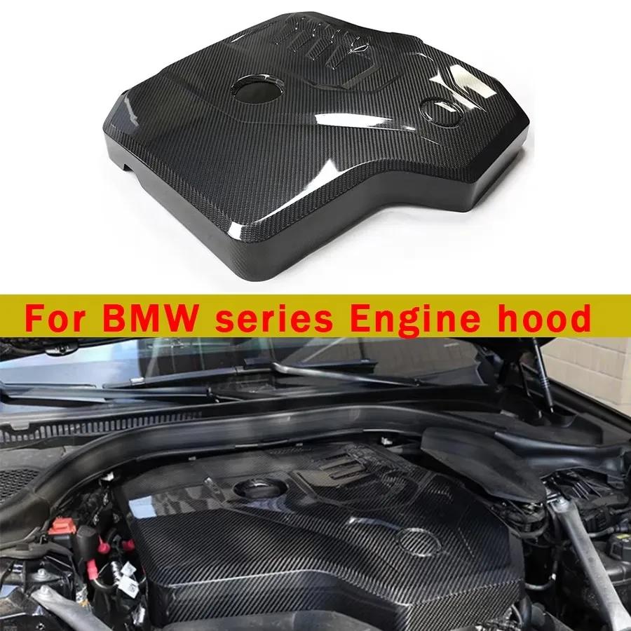 For BMW 3 4 5 6 7 series G20 G22 G30 G11 G12 G32 Carbon fiber engine hood B48 2.0T 4-cylinder engine hood cover Car Accessories