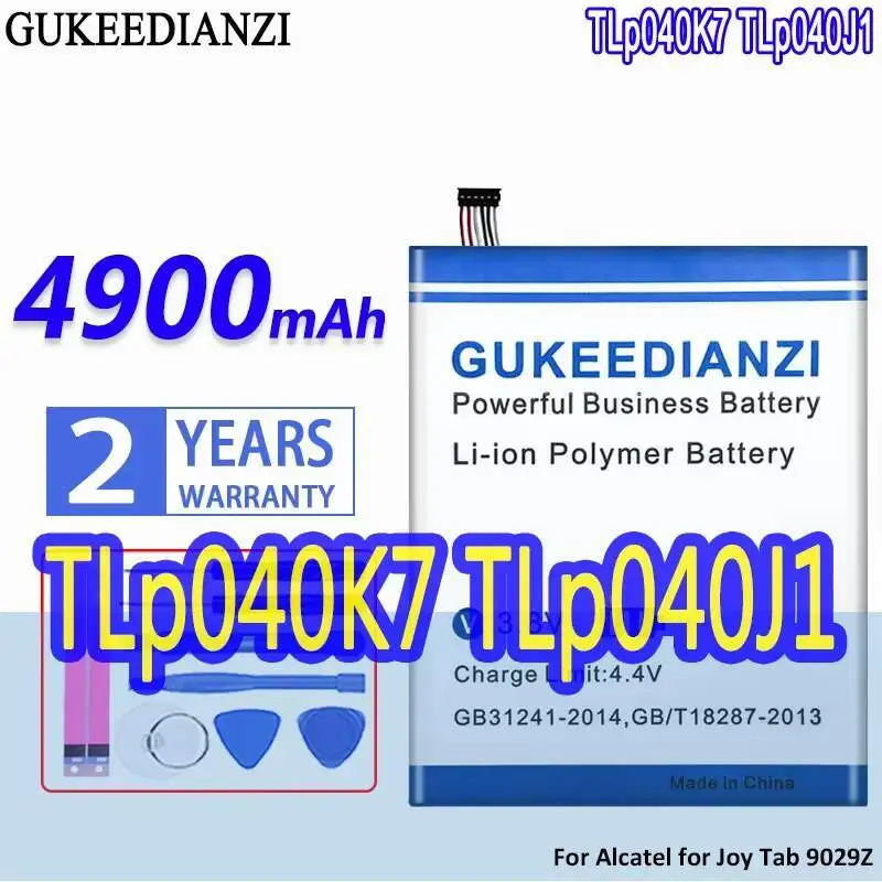 

Environmentally Friendly Laptop Battery 4900Mah For Alcatel Joy Tab 1 9029Z A30 4G Lte 9024W 8.0" Tlp040k7 Tlp040j1