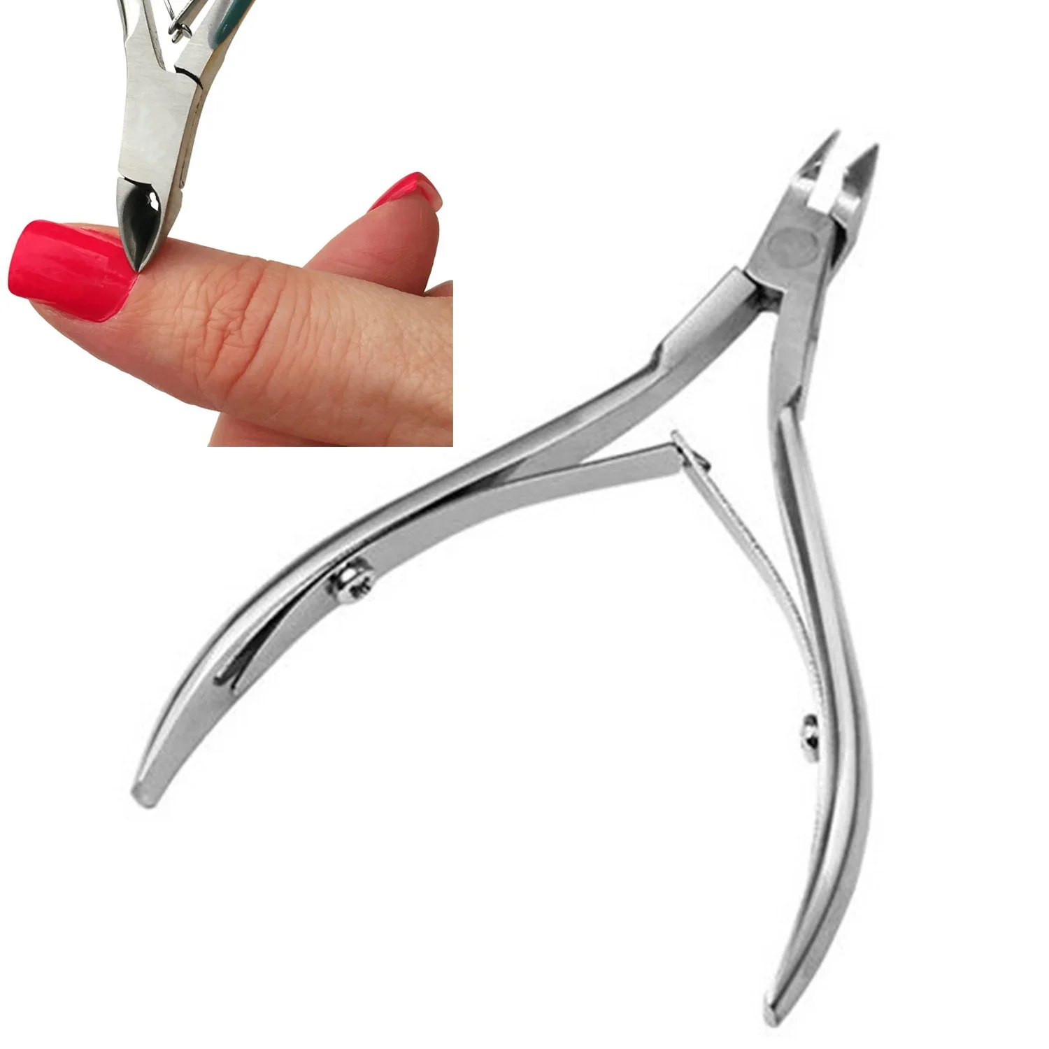 3 tronchesi per cuticole in acciaio inossidabile pz/set forbici per la rimozione dello spingitore Kit di strumenti per Manicure professionale per tagliaunghie