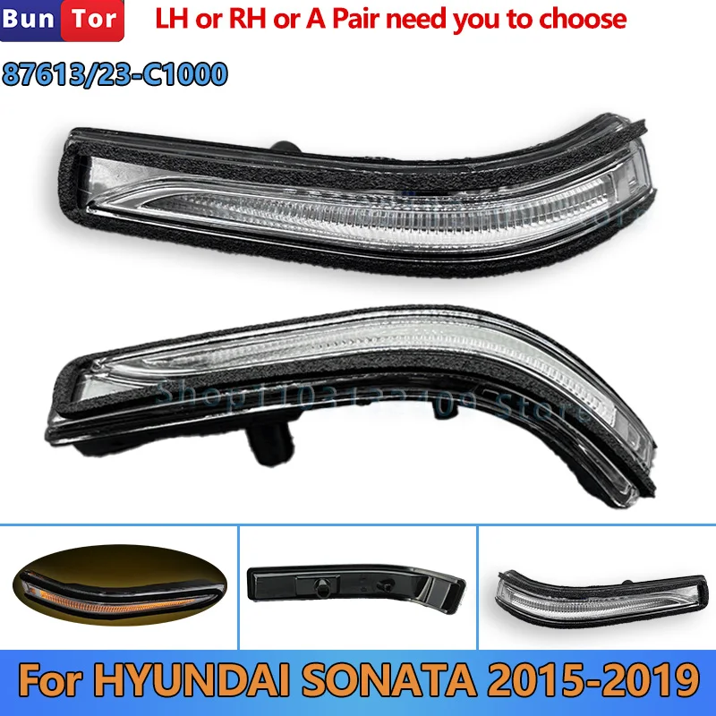Outside Mirror Signal LED Lamp For HYUNDAI SONATA 2015 2016 2017 2018 2019#87613-C1000 87623-C1000 Wing Mirror Turn Signal Lamp