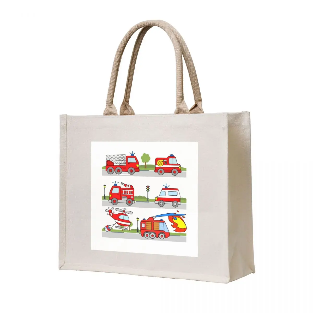 

Fire Trucks Toddlers Kids Tote Bag custom tote bag Candy bags cute pouch bag