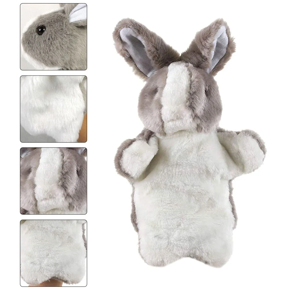 Juguete de peluche, marioneta de conejo rellena a mano, guantes para contar historias para bebés, juguetes para niños pequeños