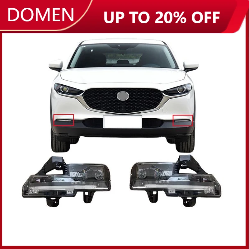 

Автоматический левый или правый светодиодный передний бампер, противотуманные фары дневного света для Mazda CX30 CX-30 2019 2020 2021 2022 2023