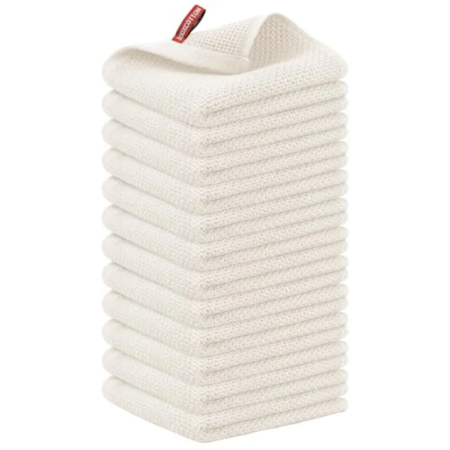 

12 Pack Kitchen Dish Towels100% Cotton Hand Towels for Kitchen Extra Soft and Absorbent Dish Cloths for Washing Dishes Cleaning