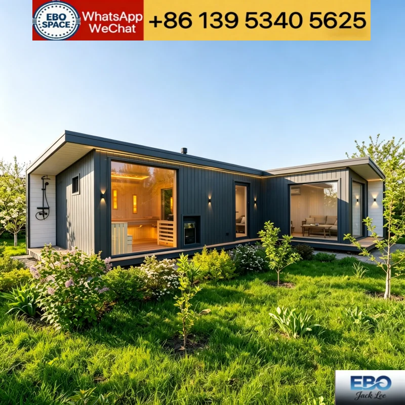 Double Storey Expandable Prefab Modular House Balcony Design Expand Box Container Building Resort Hotel Apartment