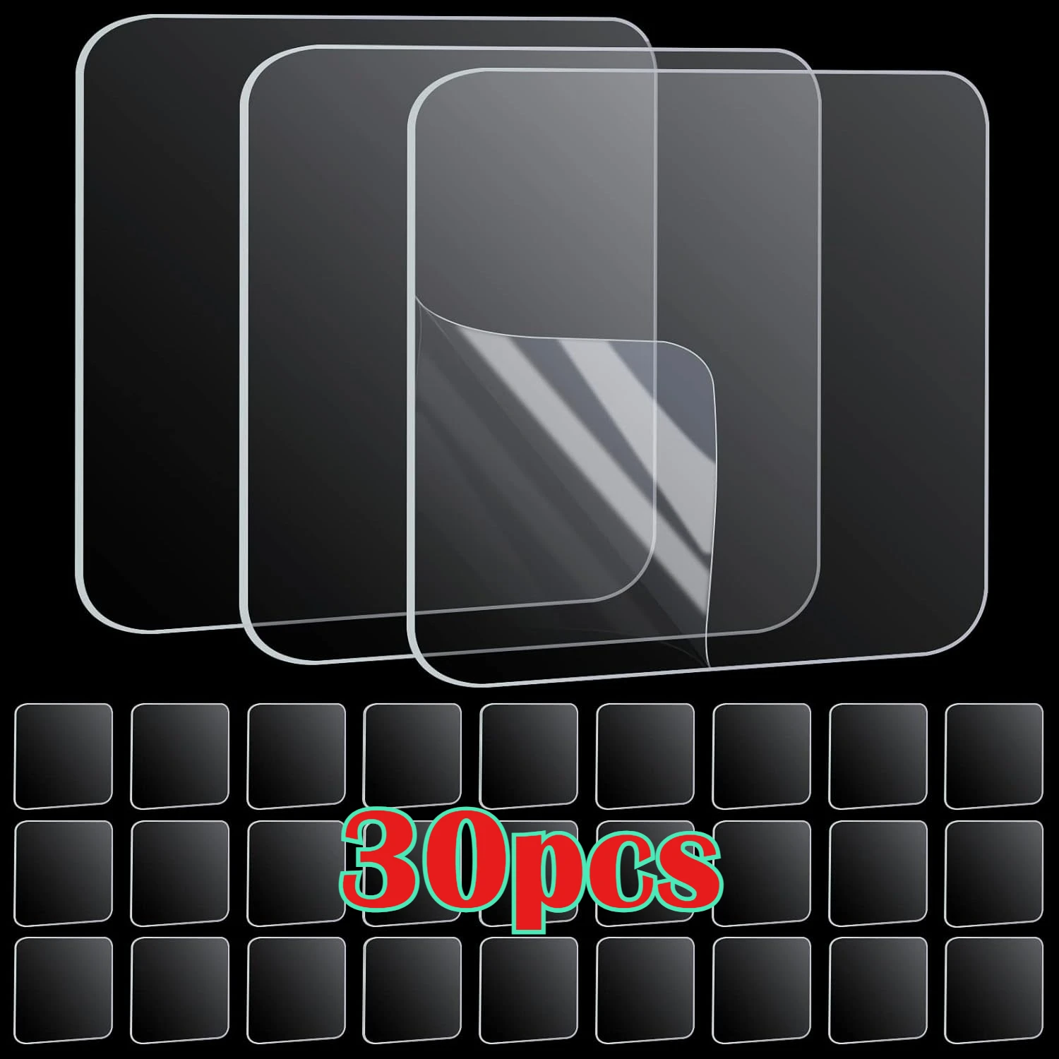 Heavy-Duty Nano Tape-50pcs, Precut Tape Super Strong Heavy Duty Squares Washable Sticky Patch for Walls Hanging Nano Gel