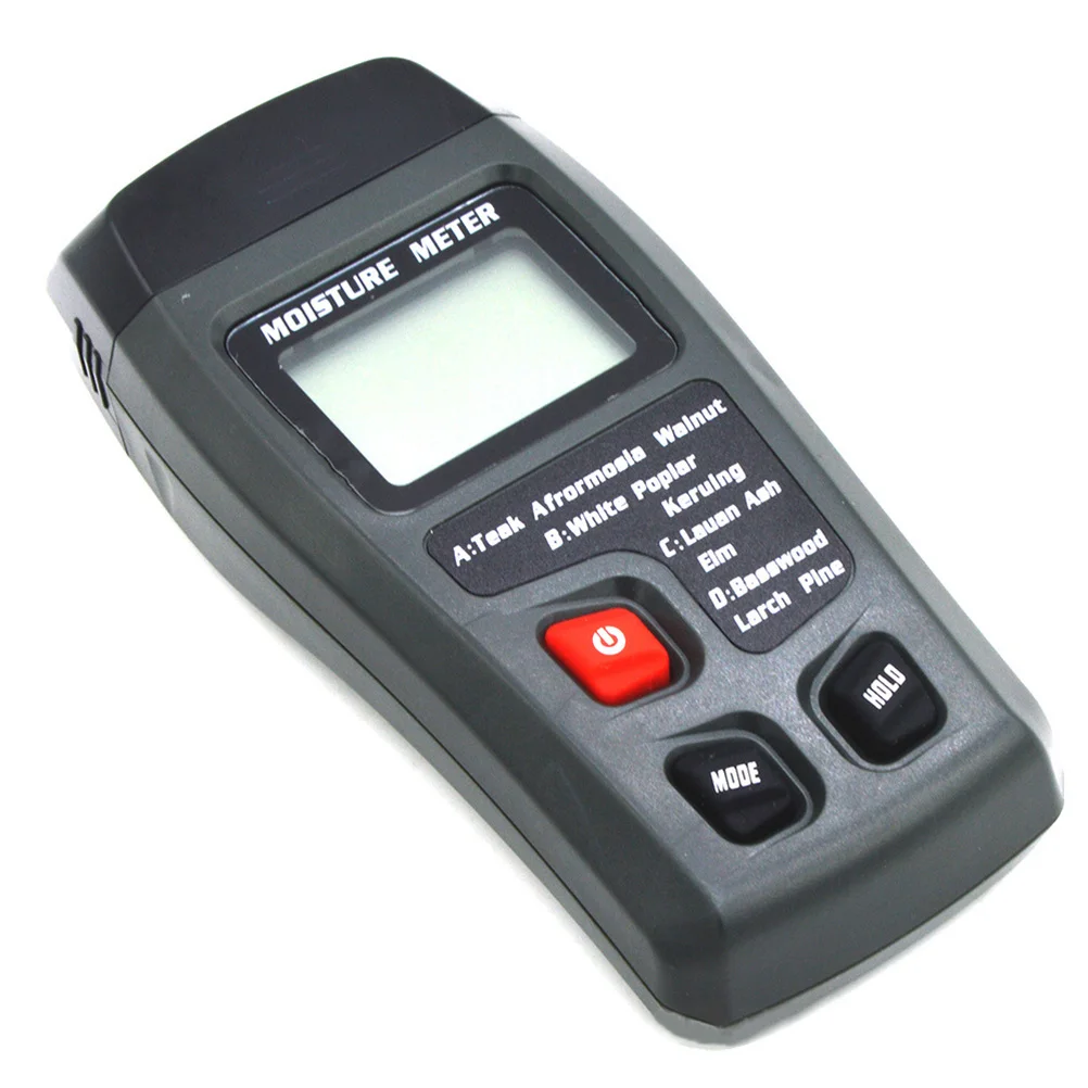 

Digital Hygrometer Wood Damp Tester 2 Pin Moisture Meter for Carpets Sub flooring Construction Agriculture LCD Display