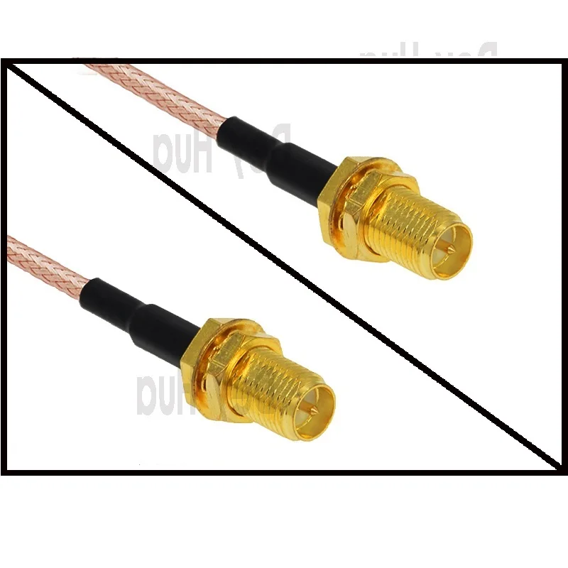 Kabel połączeniowy RP-SMA żeński na RP-SMA męski / męski na męski / żeński na żeński, przedłużacz antenowy, kabel koncentryczny RG316 RG17 — zdjęcie produktu 6