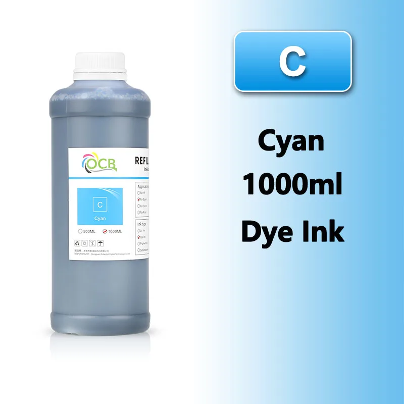 

1000ML Dye Ink for Epson T3270 T5270 T7270 3800 3880 4000 4880 4900 4450 7600 7710 7890 7800 7880 7900 9800 9880 9600 T3000 dye