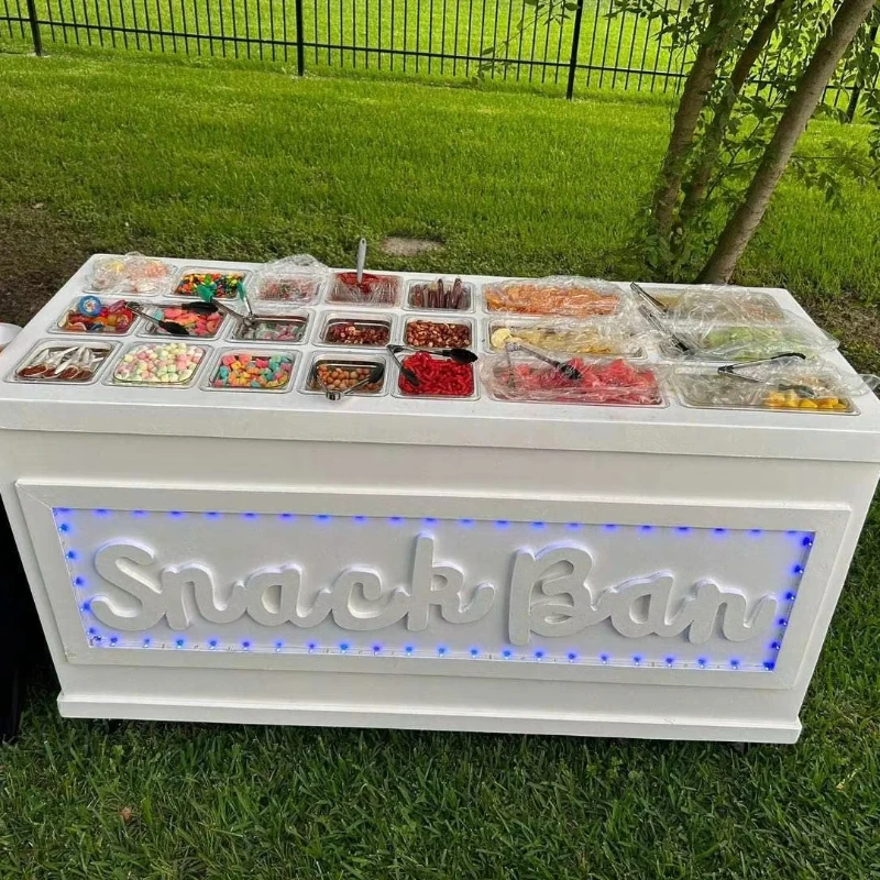 Hot Sell Commercial Food Cart Fully Equipment Mobile Fruit Cart Ice Cream Snack Bar Cart Mobile Food Truck with Wheels for Sale