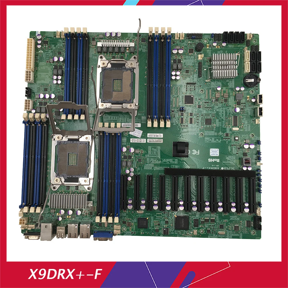 Original Workstation Motherboard X79 DDR3 10x Pcie 3.0  1x Pcie 2.0 LGA2011 Support  E5-2600v1 v2 X9DRX+-F X9DRX+-F-CS045