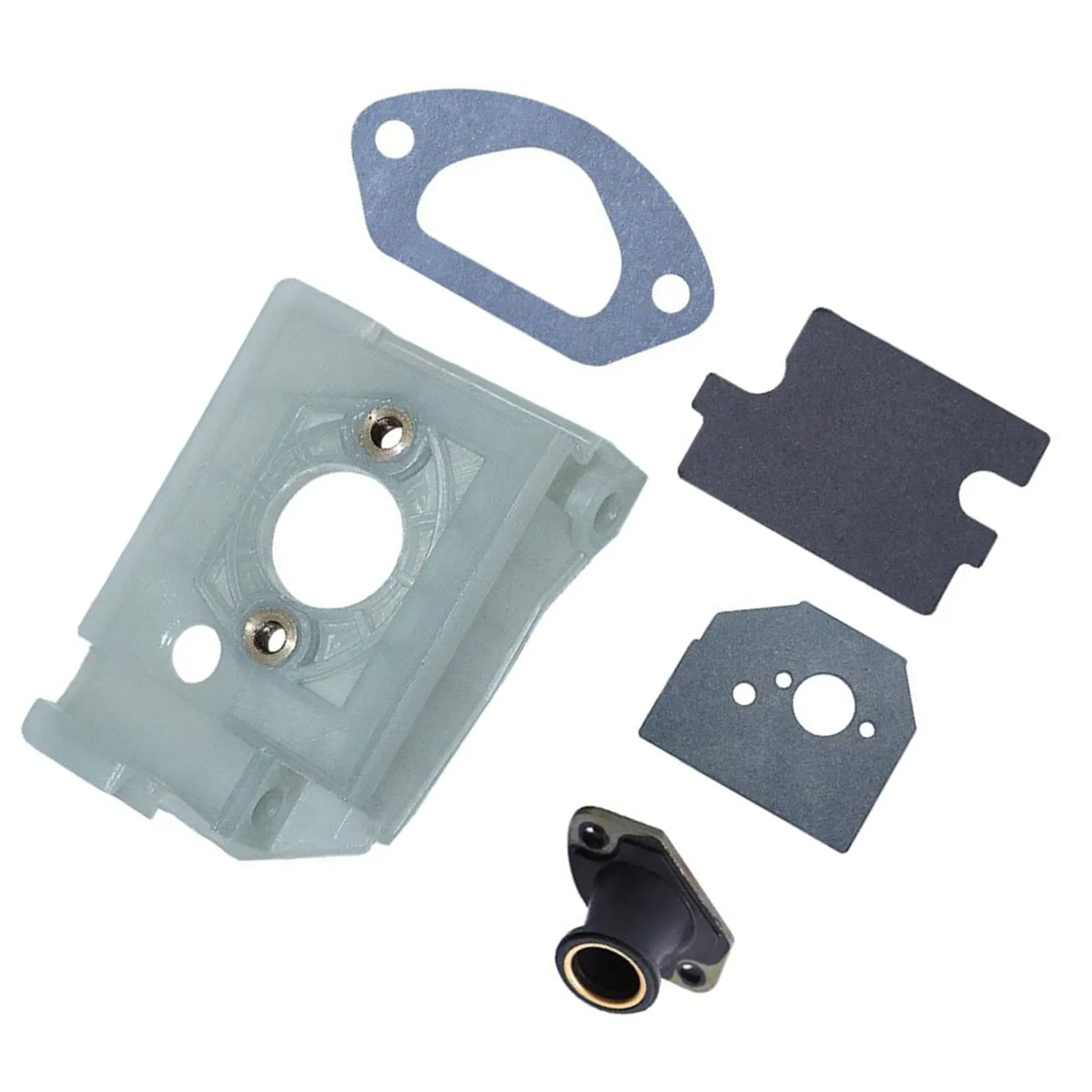 Chain Saw Carburetor Bracket & Spacer & Inner Guide & Gaskets Kit For Chinese Chainsaw 4500 5200 5800 45CC 52CC 58CC