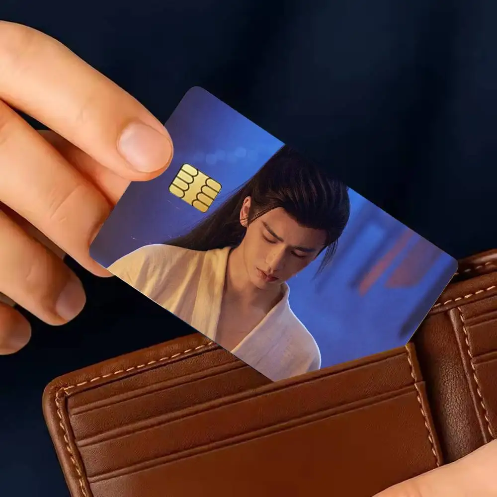 The TV series Pursuit of Jade X-Xie Zheng Z-Zhang Linghe Sticker Film Tape Skin for Credit Card Debit Card Waterproof Stickers