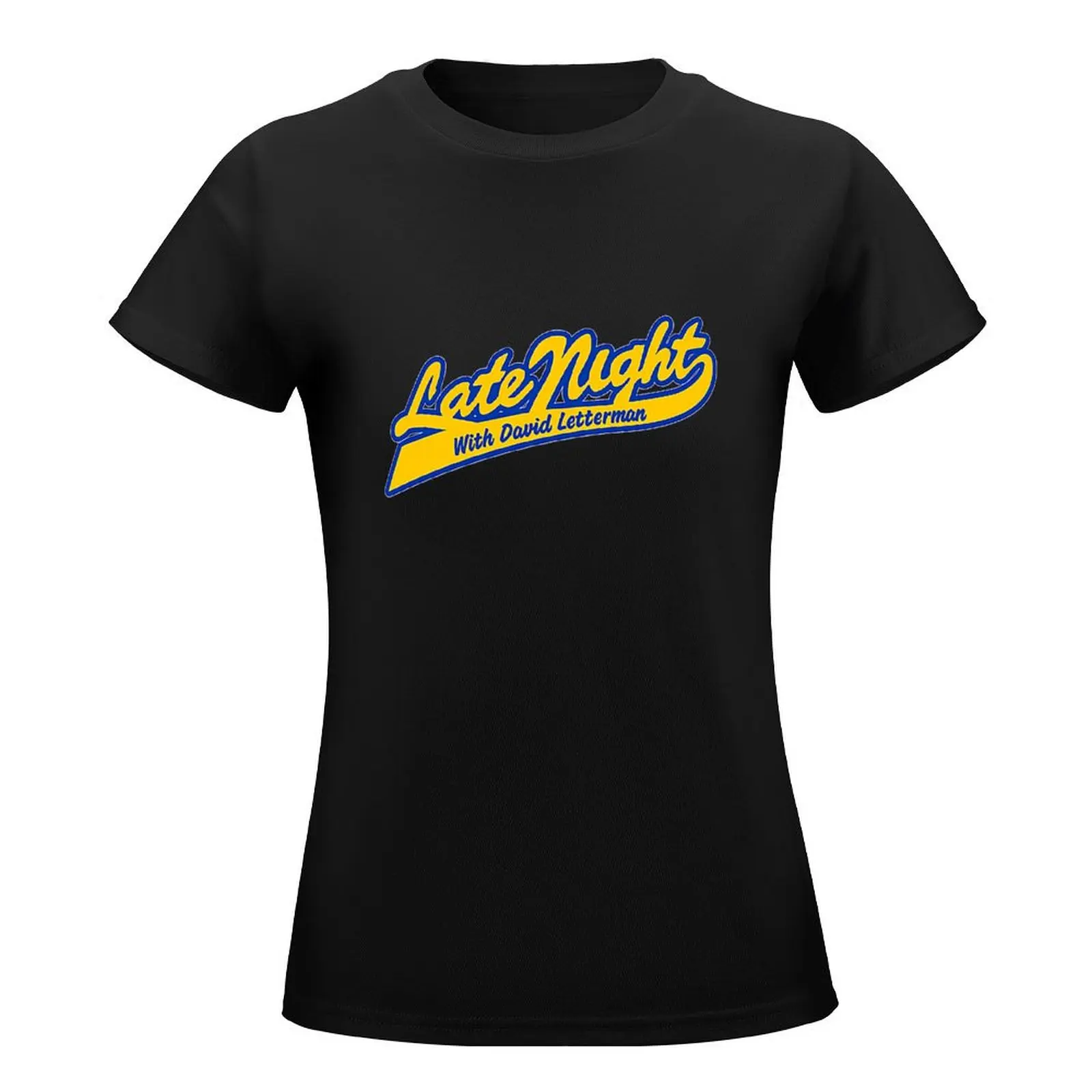 Late Night With David Letterman Shirt T-Shirt summer tops plus sizes summer top quick drying spring clothes Women 2024