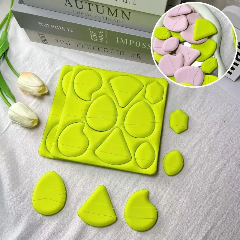 พัฟแต่งหน้าเนื้อนุ่ม 8 ชิ้น ชุดพัฟแต่งหน้าแบบผสมผสานหลายรูปทรง ฟองน้ำเนื้อนุ่มสำหรับแต่งหน้าทุกวัน อุปกรณ์เสริมความงาม