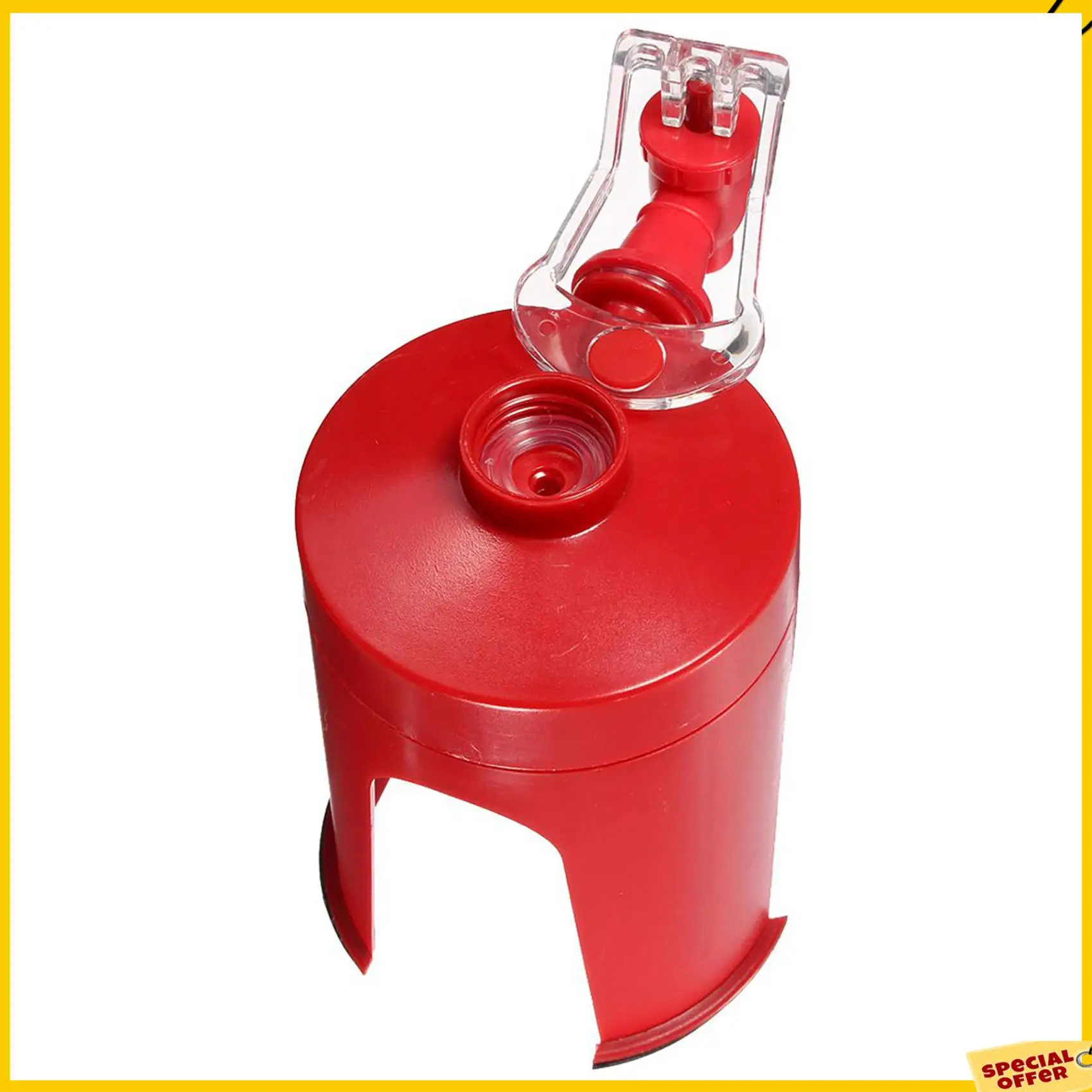 A24p 2x dispensador de refrigerante fizz dispensador de bebidas dispensador de água festa cola sprite, vermelho