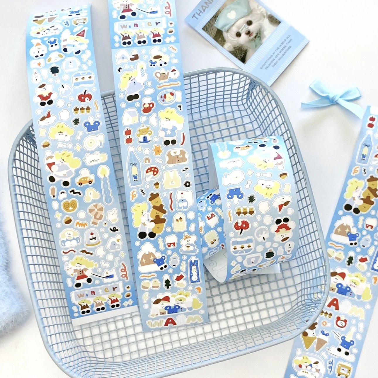 

Collage Cute Cat Die Cut Masking Sticker Roll