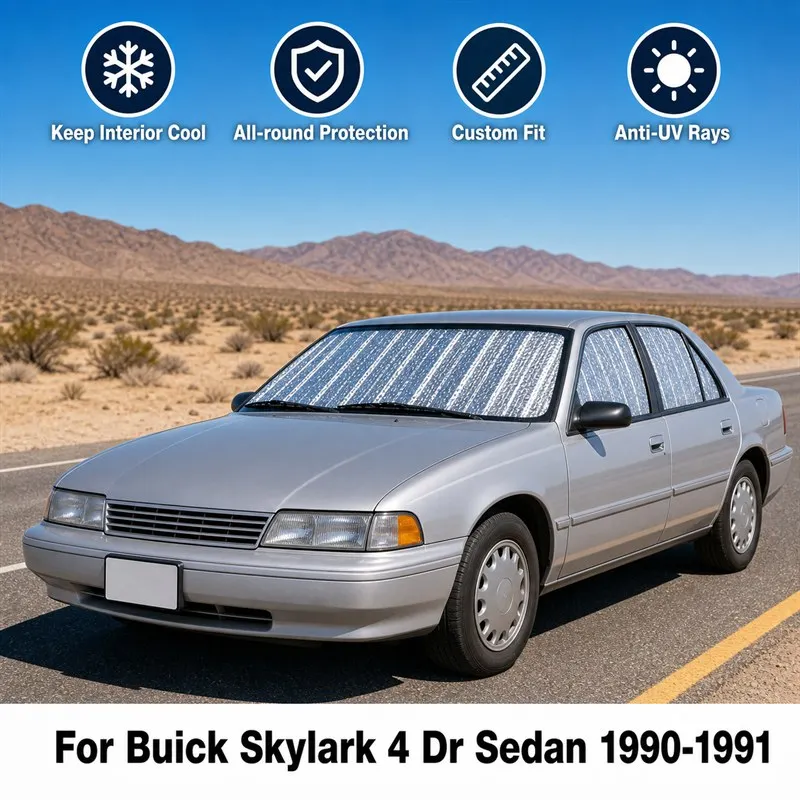 For Buick Skylark 4 Dr Sedan 1990-1991 Full Set Car Window Sunshades UV Block Privacy Heat Insulated Foldable Car Curtain