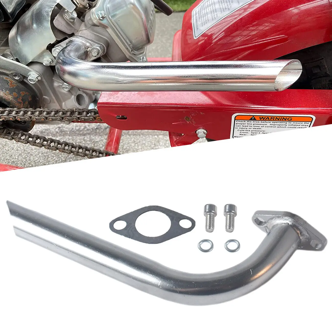 Exhaust Header High Performance For Coleman CT100U  CC100X Mini Bike