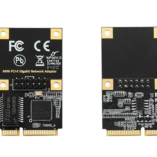 Factory price wholesale MPCIe Mini PCIe Gigabit Network Card Desktop Network Card 1000M Wired Network Card I210AT Chip