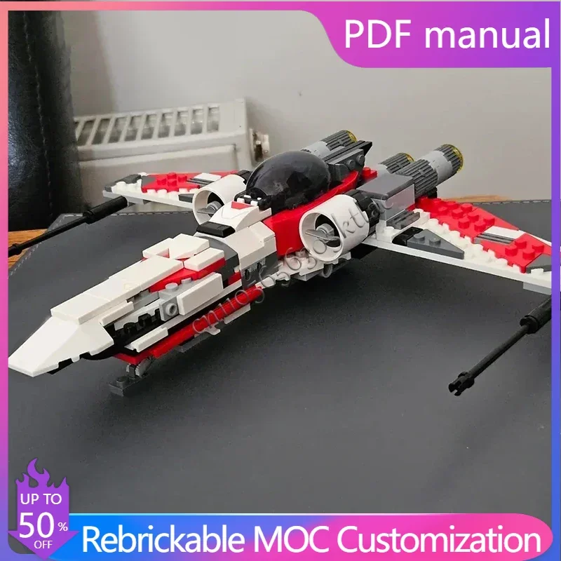 

Новые 245 деталей MOC Z-95 Headhunter Space Wars, модель истребителя, строительные блоки самолета, образовательный подарок, совместимый с 75388.
