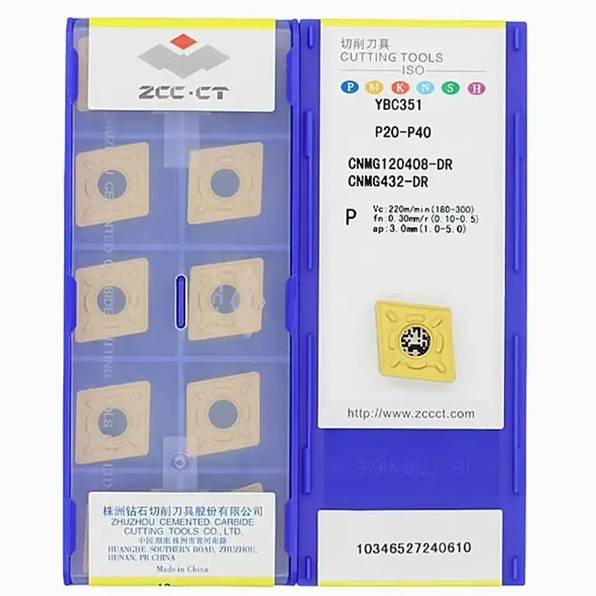 

CNMG120408-DR YBC351/CNMG120408-DR YBC251/CNMG120408-DR YBC151/CNMG120408-DR YBC152 ZCC.CT CNC blade carbide Turning inserts