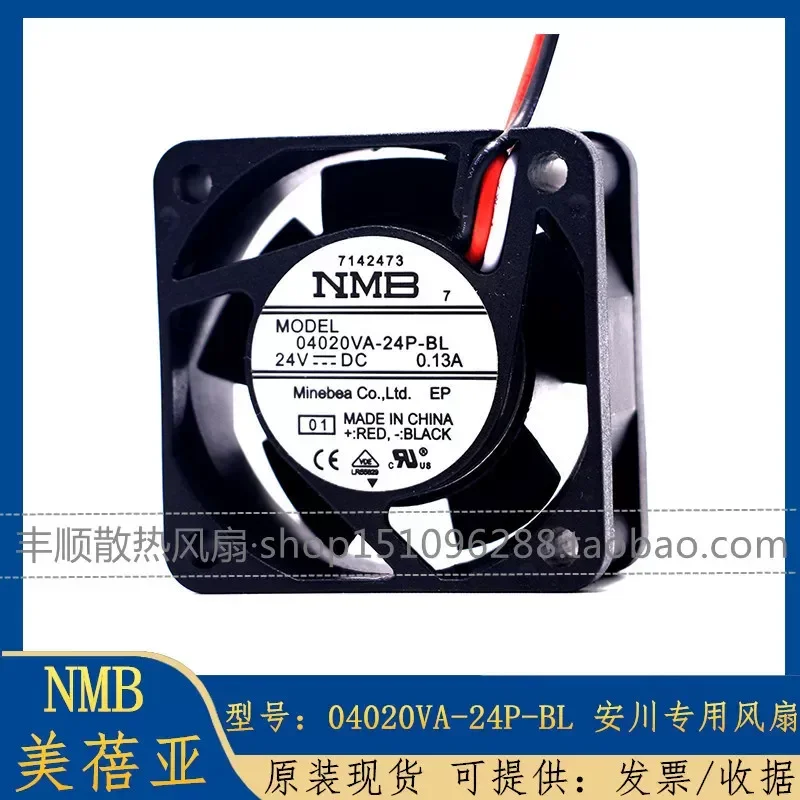 for NMB 4CM 04020VA-24P-BL 24V 0.13A Three-Wire Cooling Fan Special for Yaskawa Driver Original Replacement