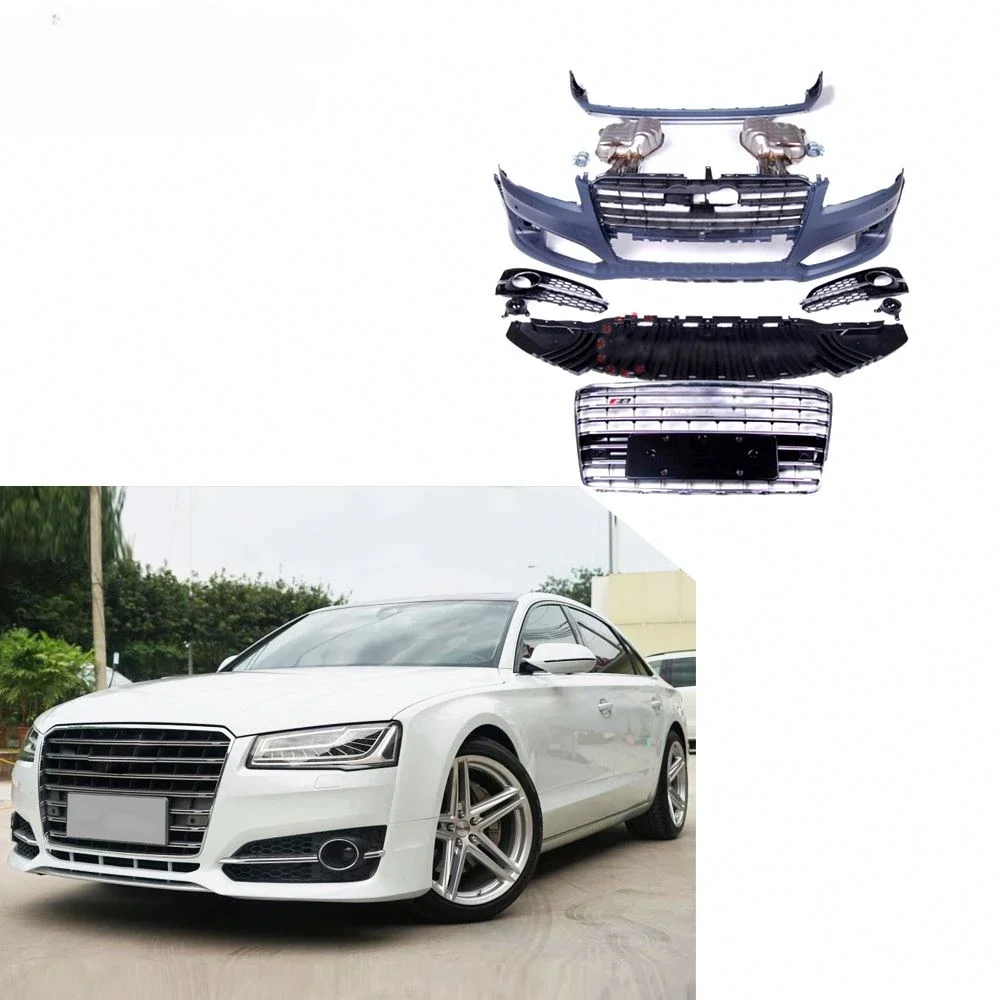 S8 Style Auto Tuning Car Race Full Body Kit for Audi A8 13-15