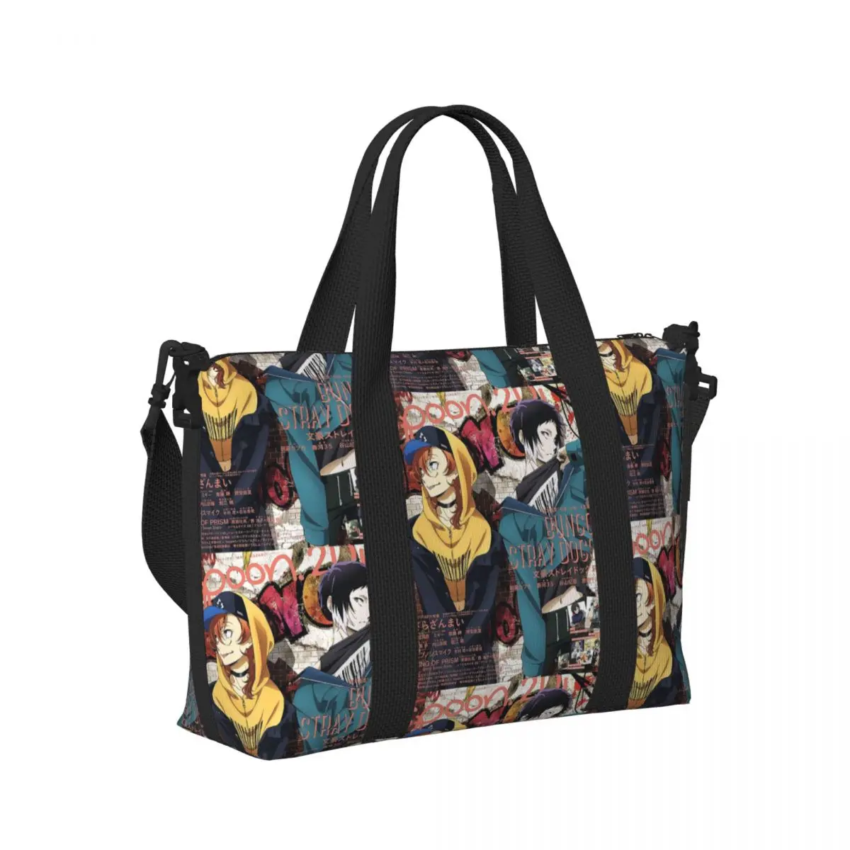 

Bungou Stray Dogs Nakajima Atsushi TV Series Chuuya Nakahara Beach Travel Bag Tote Bag for Gym Yoga Shopping Duffle Shoulder Bag